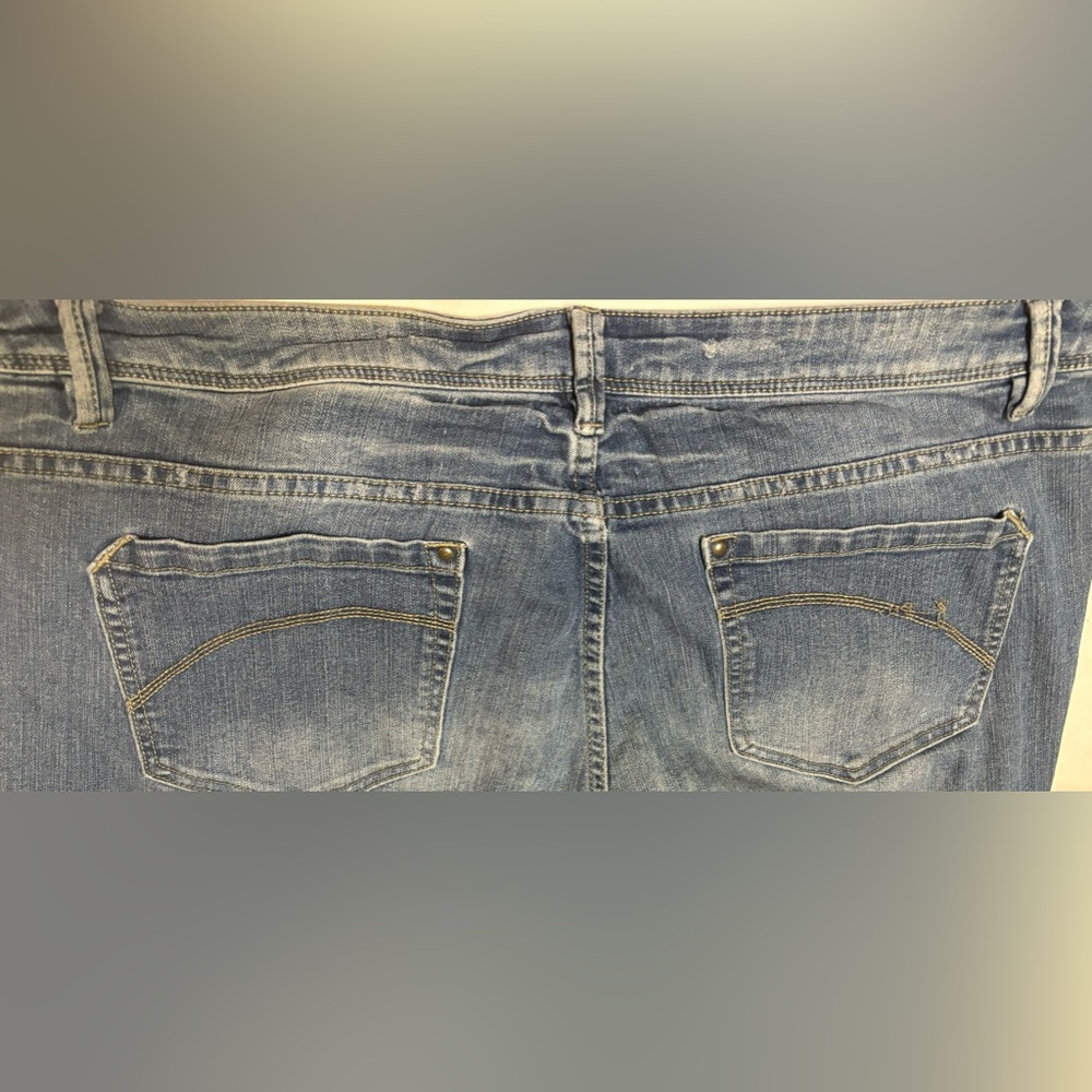 ROUTE 66 CLASSIC SKINNY‎ FIT JEANS PLUS SIZE 18 DISTRESSED - Picture 15 of 16